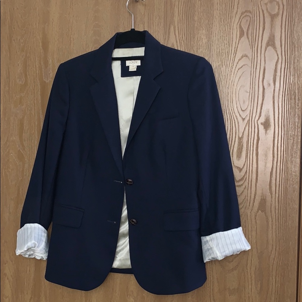 Navy Blue J Crew Classic Blazer